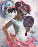 Sandor Klein, The Chapeau, oil on masonite