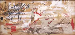 J. Rogers, Abstract Composition, mixed media on panel