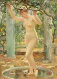 Will Hicok Low, An Arcadian Nude, oil on canvas