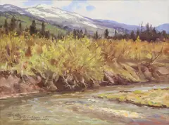 Dwayne Harty, Moose Creek, Victor, Idaho, oil on linen