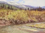 Dwayne Harty, Moose Creek, Victor, Idaho, oil on linen
