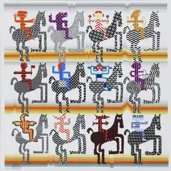 Amazonas by Pedro Friedeberg, silkscreen print in colors on paper, sold Mar 2026