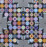 Pedro Friedeberg, El Camino de Virtud (The Road of Virtue), silkscreen print in colors on paper