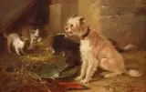 Zacharie Noterman, The Unexpected Guests, oil on panel