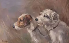 Florence Jay, Vicious and Spark, oil on canvas