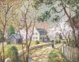 Ron Van Sweringen, New Hope Spring, oil on canvas-laid panel