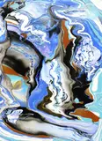 Petronella Greer, Tectonic Drift, Gallery-wrapped acrylic on canvas