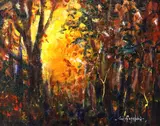 Judy Copeland, Sunset, acrylic on canvas