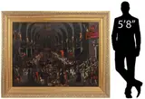 Italian School, The Feast of Belshazzar, Italian School oil on canvas