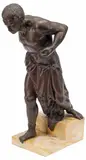 Vincenzo Vela, Spartaco (Spartacus), Patinated bonze sculpture