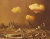 Thomas L. Lewis, Taos Landscape, oil on canvas