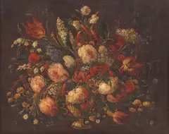 Andrea Belvedere, Dutch-style Still Life with Flowers, oil and canvas