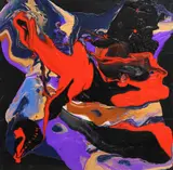 Petronella Greer, Where Silence Bleeds/ Blindsided, Gallery-wrapped acrylic on canvas