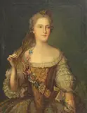 Jean-Marc Nattier, Portrait of Madame Sophie of France (Sophie-Philippine-Elisabeth-Justine, French school oil painting on canvas