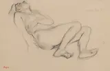 Edgar Degas, Femme nue couchee (Reclining Nude Woman), lithograph on laid paper