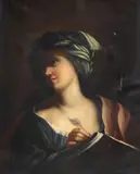 Giovanni Francesco Romanelli, Sybil, after Carracci, oil on canvas