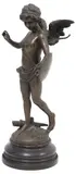 August Moreau, J.B Deposee, Bronze Garanti Paris, Patinated bronze figural sculpture