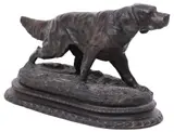 Pierre-Jules Mêne, Irish Setter, Patinated bronze sculpture