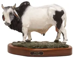 Lenell Deane, Pancho, Western cold-painted bronze sculpture