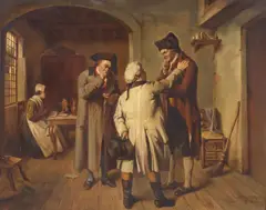 Jean Baptiste Madou, Le Conseiller et le Priseur (The Advisor and the Appraiser), oil on canvas