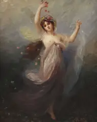 Spring by Édouard Bisson, oil on board, sold Jan 2026