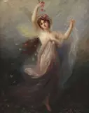 Édouard Bisson, Spring, oil on board