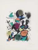 Lithographe III by Joan Miró, lithograph in colors on paper, sold Dec 2025