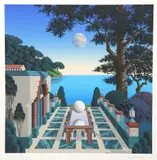 Jim Buckels, Jupiter and Callisto [sic], limited edition silkscreen print in colors on paper