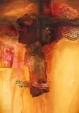 Karin Michele Anderson, Canyon Sunset, mixed media collage with watercolor on paper