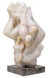 Charles Umlauf, The Hands of God/ Abstraction, Large carved Turkish rose onyx abstract sculpture