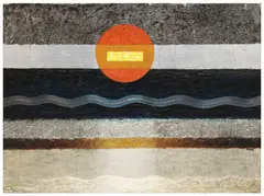 Michael Frary, Amarillo, mixed media with acrylic painting on Masonite