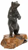 Gary N. Herbert, Standing Bear, Patinated bronze sculpture