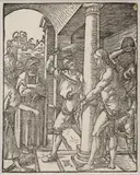 Albrecht Durer, The Flagellation, woodcut on laid paper
