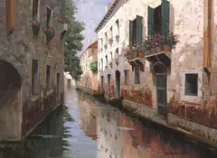 Nino D'Amore, Venice, oil on canvas