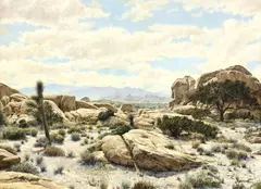 Bernard Wynne, Near Ryan Mountain, oil on Masonite