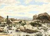 Bernard Wynne, Near Ryan Mountain, oil on Masonite