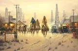 G. Harvey, When Cowboys Don't Change, limited-edition giclee print on canvas