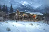 G. Harvey, Leaving the High Country, limited-edition giclee print on canvas