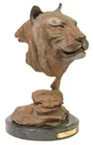 Lee Clark, Bengal Tiger, Cold-painted bronze wildlife sculpture
