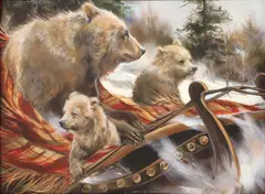Marilyn Dwyer-Mason, Sleigh Ride, giclee print on canvas
