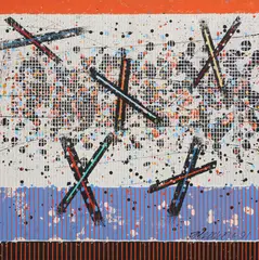 Paul E. Maxwell, Random Coordinates, Gallery-mounted acrylic on canvas