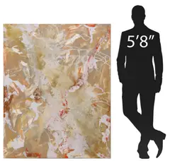 Constitution III by Lieve Saether, mixed media on canvas, offered Nov 2025