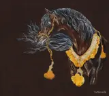 Alixir/ Arabian Horse by Paola Marinangeli, oil on canvas, sold Oct 2025