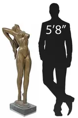 Charles Umlauf, The Ballerina, Patinated bronze sculpture
