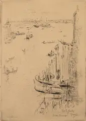 John Marin, Through The Window, Venice, 1907, Etching