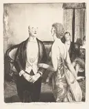 George Bellows, The Parlor Critic, Lithograph