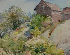 Emma Mendenhall, New England, Watercolor on paper