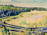 Christopher Huntington, Late Summer, 1965, Watercolor on paper