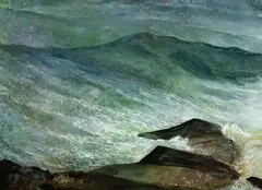 John W. McCoy, The Seventh Wave, Watercolor on paper