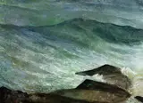 John W. McCoy, The Seventh Wave, Watercolor on paper